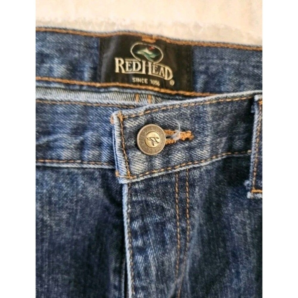 RedHead Jeans Adult Blue Denim Straight Leg Outdoors Mens 48x30 - Picture 4 of 5